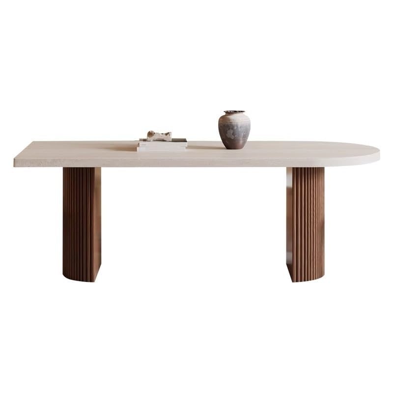 Retro Wooden Rectangular Dining Table