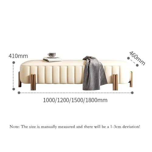 Luxury Leather Bed End Bench