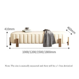 Luxury Leather Bed End Bench