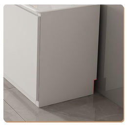 White TV Stand with Storage