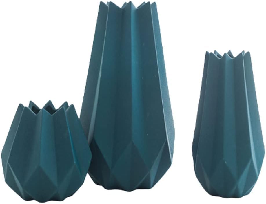 Ceramic Geometric Vase Set