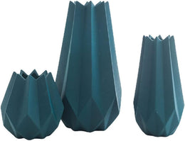 Ceramic Geometric Vase Set