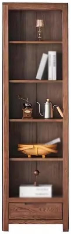 Retro Oak Bookcase Display Cabinet