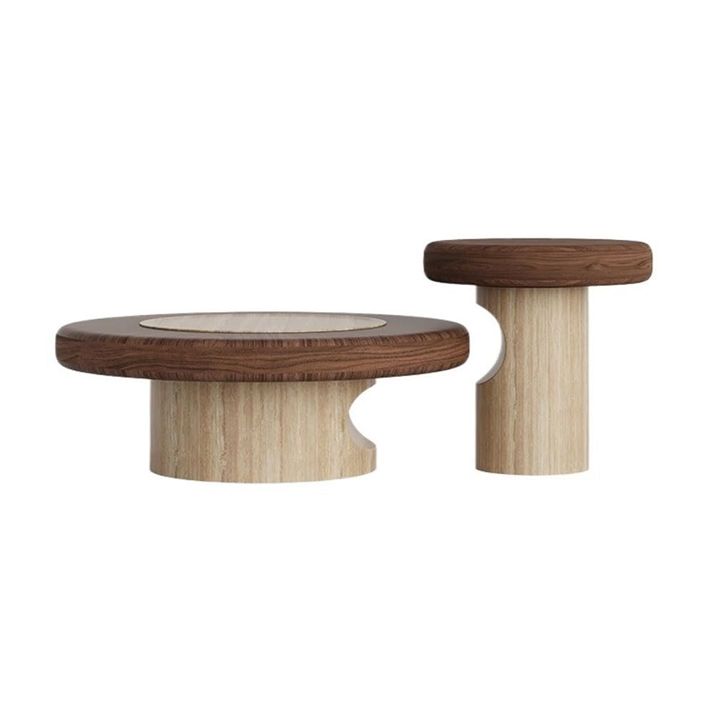 Round Nesting Coffee Table Set