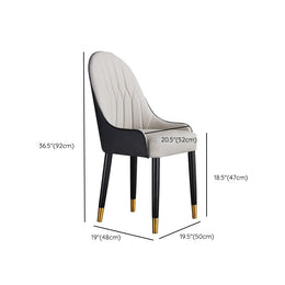 Modern Dining Chair with Wood Legs