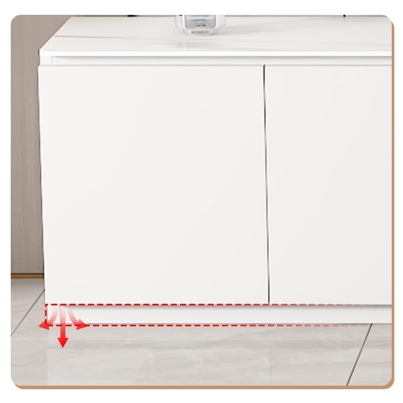 White TV Stand with Storage