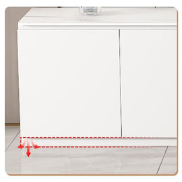 White TV Stand with Storage