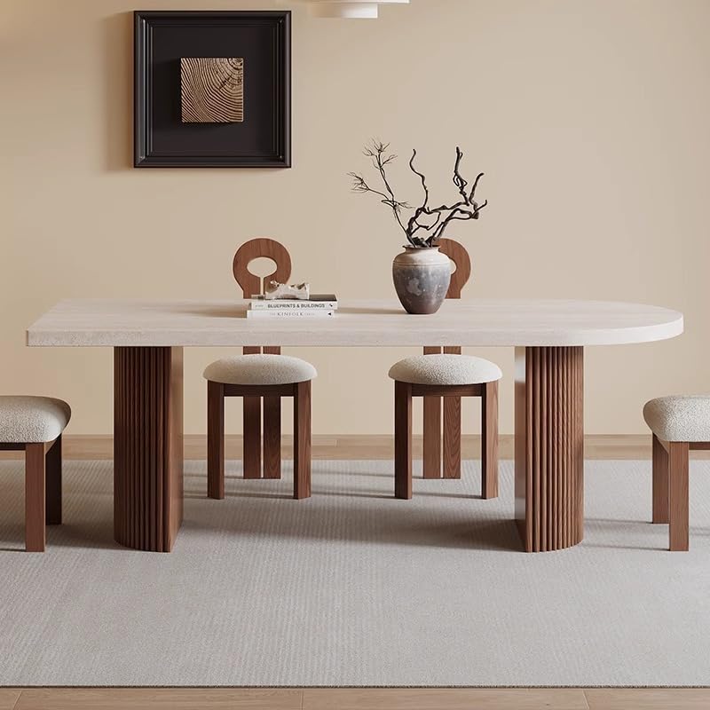 Retro Wooden Rectangular Dining Table