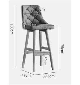 Upholstered Counter Height Bar Stool