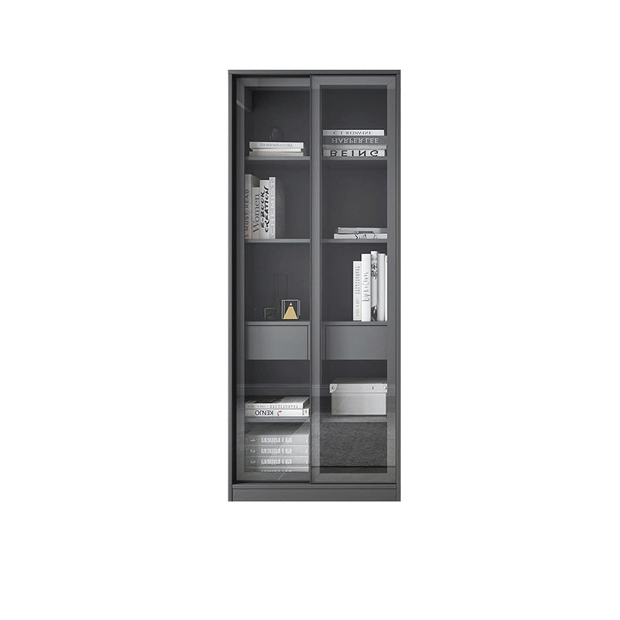 Glass Door Bookcase Display Cabinet