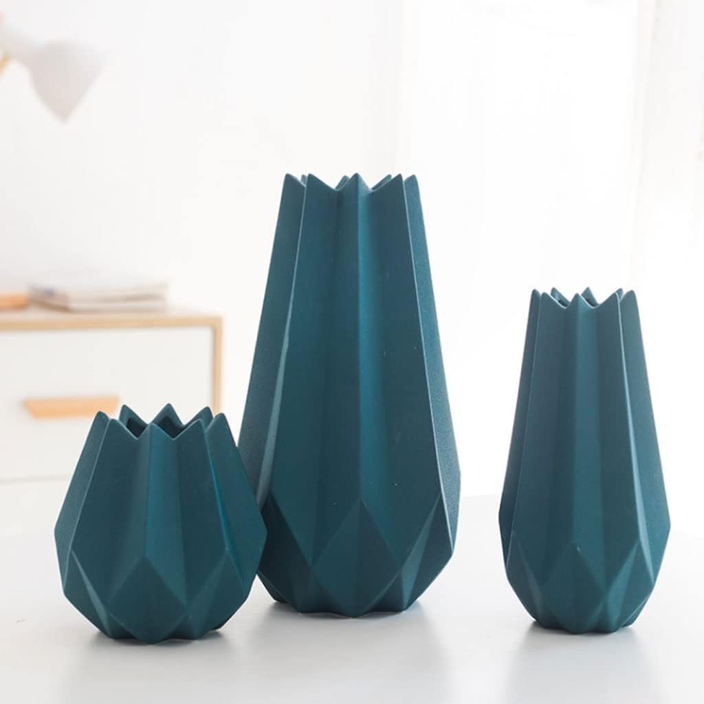 Ceramic Geometric Vase Set