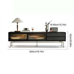 Retro TV Media Console Cabinet