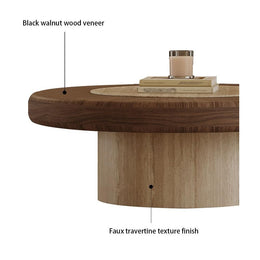 Round Nesting Coffee Table Set