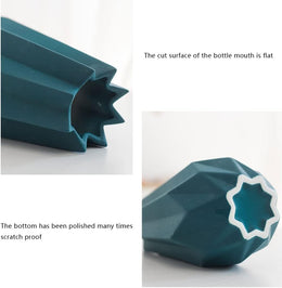 Ceramic Geometric Vase Set