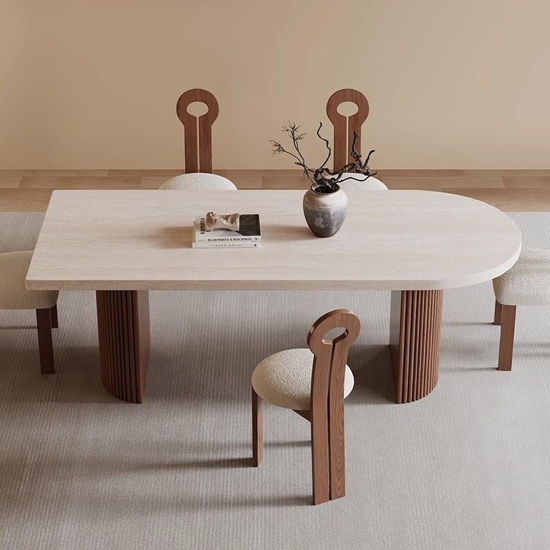 Retro Wooden Rectangular Dining Table