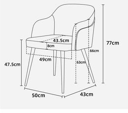 Modern High Back Dining Chair