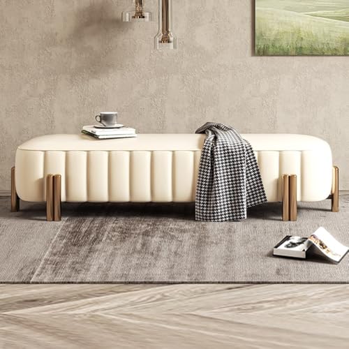 Luxury Leather Bed End Bench