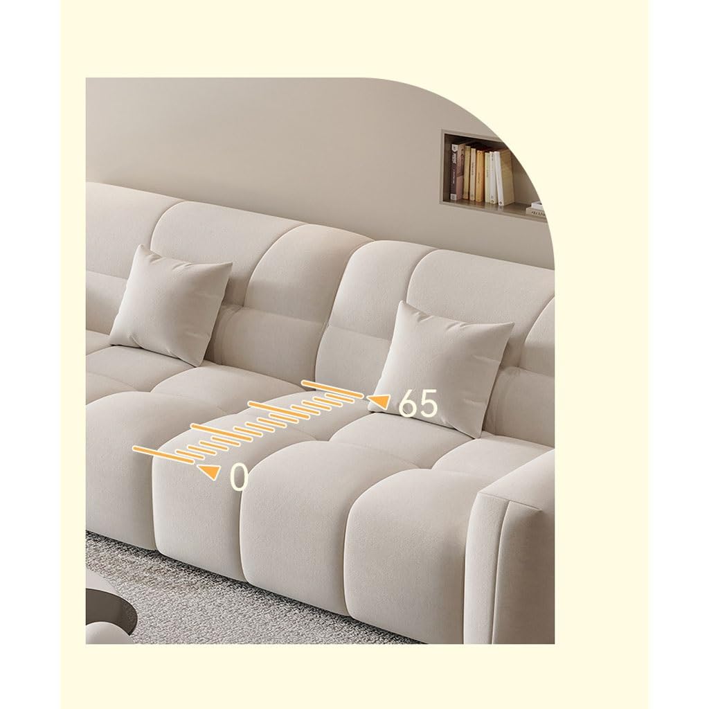 Cream Fabric Lounge Sofa Chair
