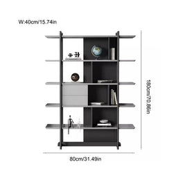Stainless Steel Bookcase Storage Shelf