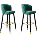 Velvet Counter Height Bar Stool