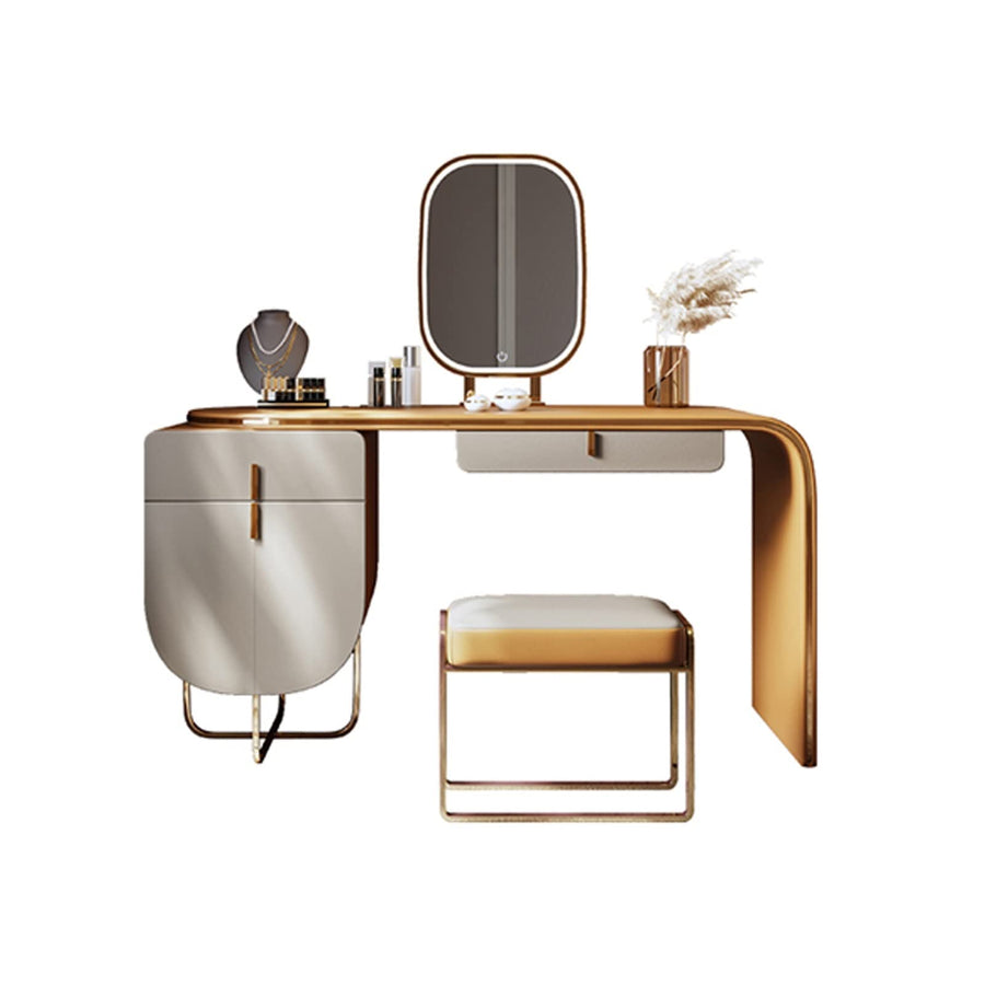 Modern Retractable Vanity Desk Set