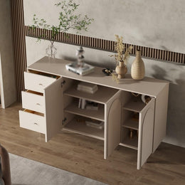 Wooden Entryway Shoe Storage Cabinet