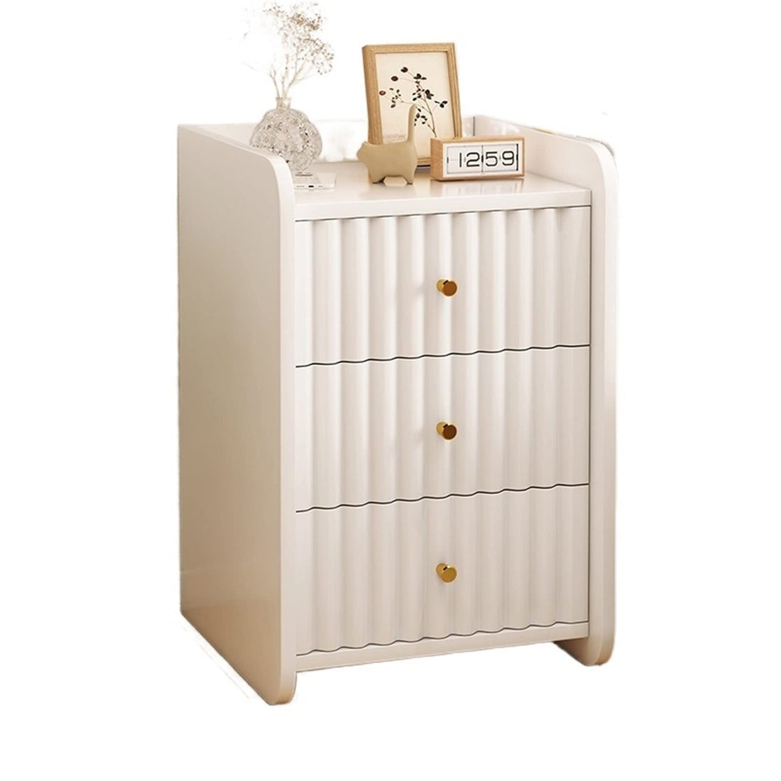 White Minimalist Nightstand