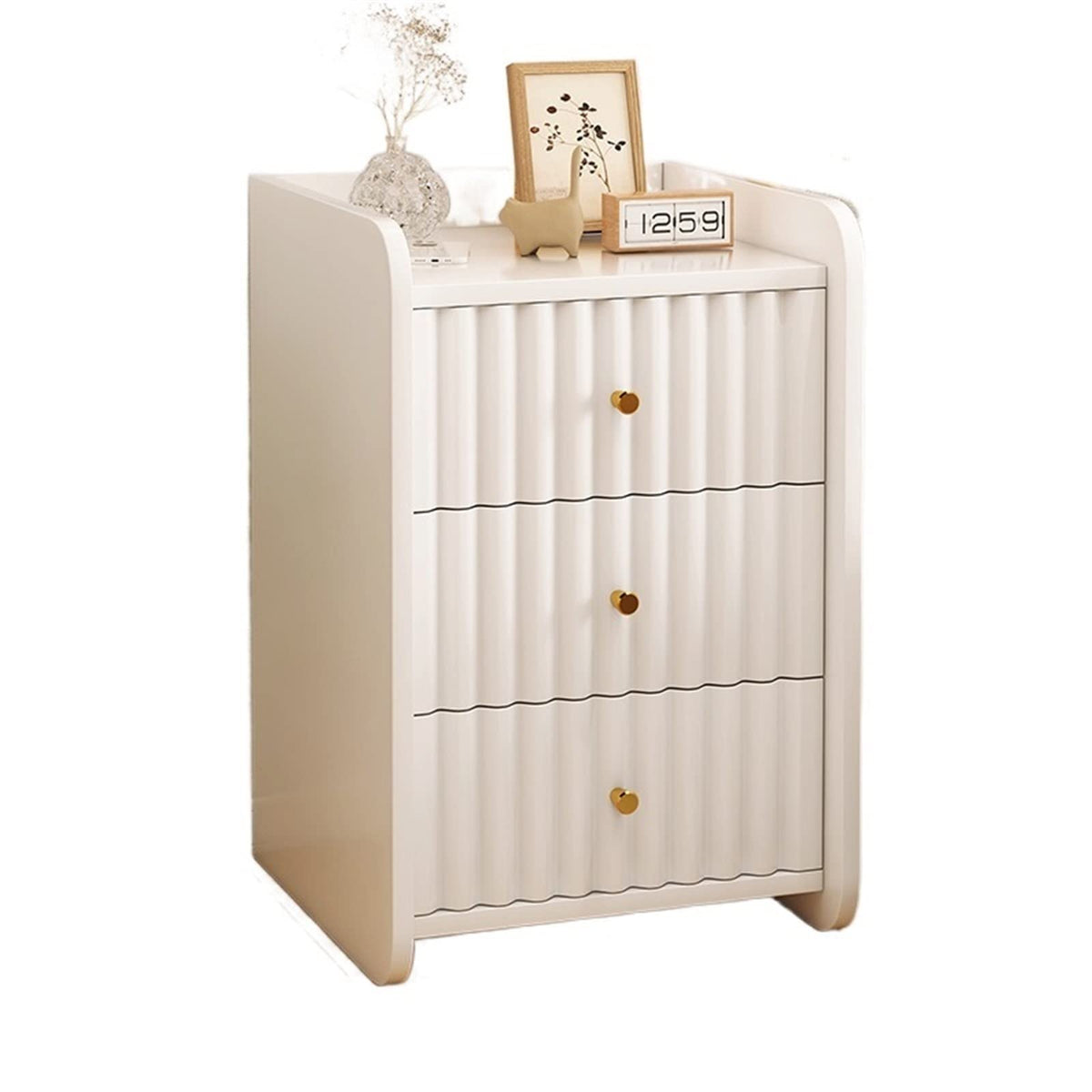 White Minimalist Nightstand