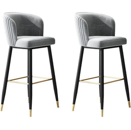 Velvet Counter Height Bar Stool