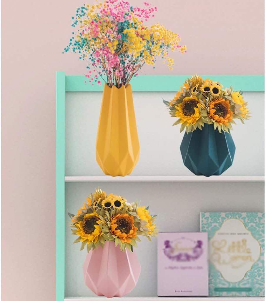 Ceramic Geometric Vase Set