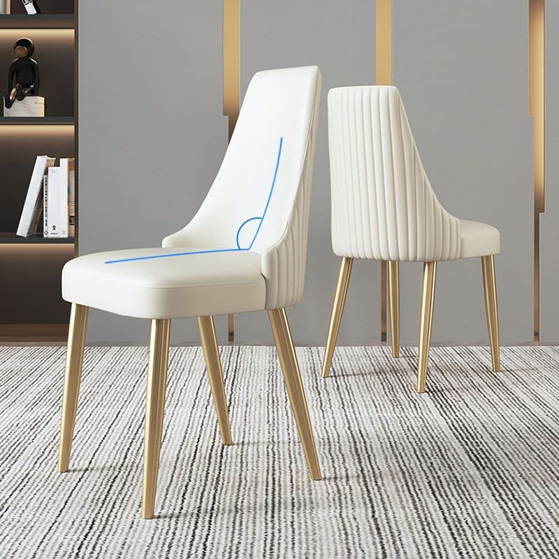 Scandinavian Leather Dining Chair
