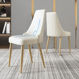 Scandinavian Leather Dining Chair