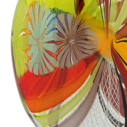 Glass Of Venice Battuto Murano Glass Vase - Morning Sun