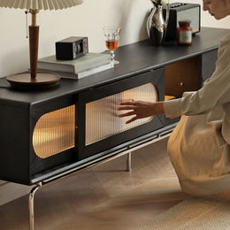 Retro TV Media Console Cabinet
