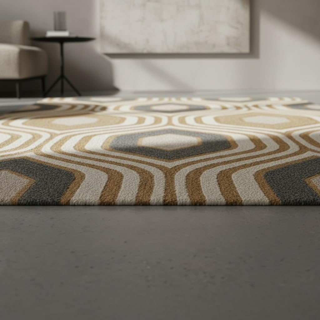 Hand Tufted Geometric Area Rug