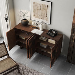 Wooden Entryway Shoe Storage Cabinet