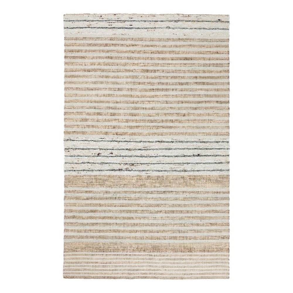 Handwoven Jute Wool Area Rug