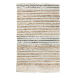 Handwoven Jute Wool Area Rug