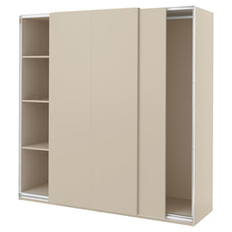 ProTuning PAX/HASVIK Wardrobe combination, grey-beige/grey-beige
