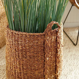 Seagrass Round Baskets Large Set of 3