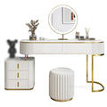 Luxury Vanity Desk with Storage Cabinet