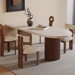 Retro Wooden Rectangular Dining Table