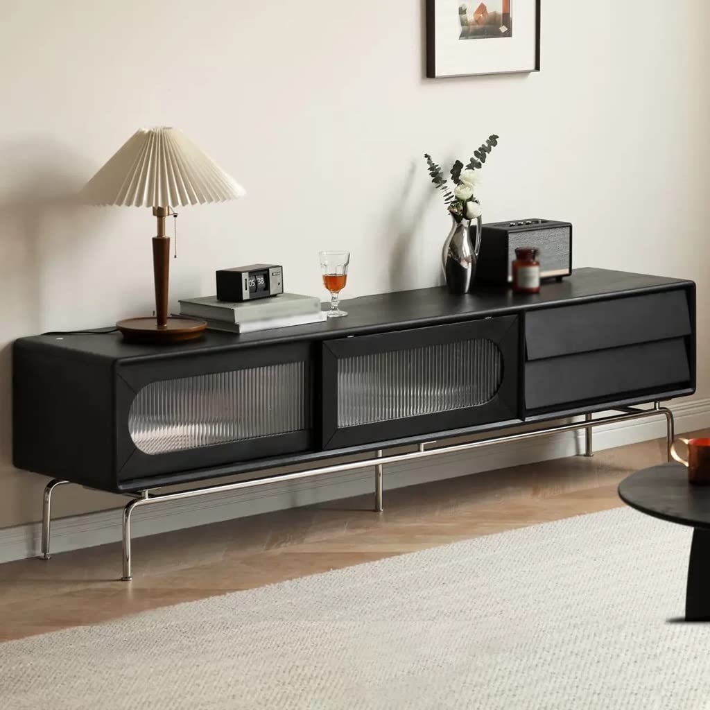Retro TV Media Console Cabinet