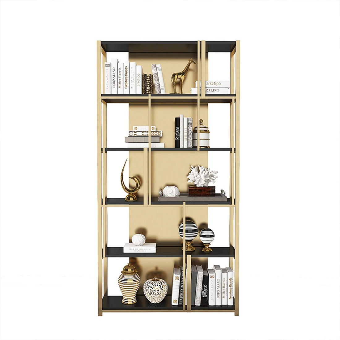 Metal Bookcase Display Shelf