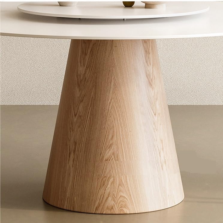 Round Dining Table with Turntable