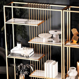 Metal Bookcase Storage Shelf