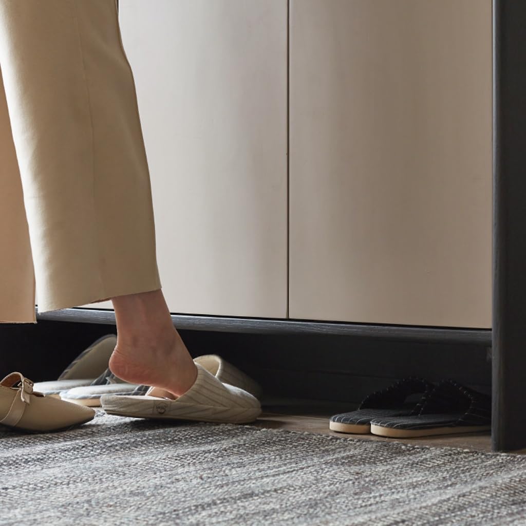 Solid Wood Entryway Shoe Cabinet