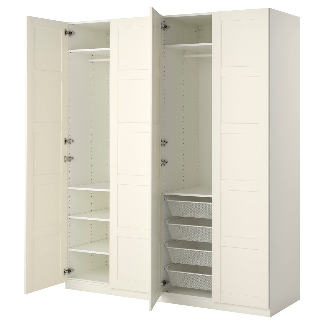 ProTuning PAX wardrobe, 200x60x236 cm, white/Bergsbo white