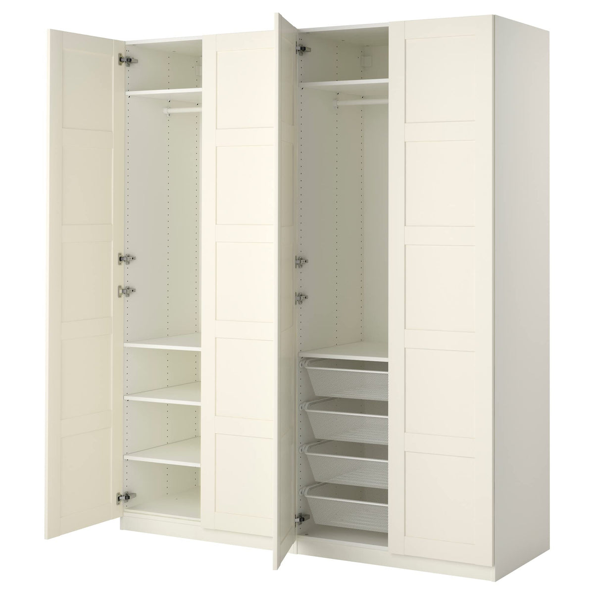 ProTuning PAX wardrobe, 200x60x236 cm, white/Bergsbo white
