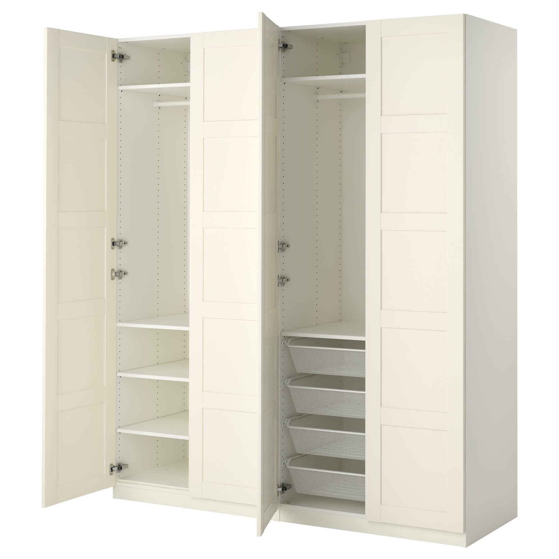 ProTuning PAX wardrobe, 200x60x236 cm, white/Bergsbo white